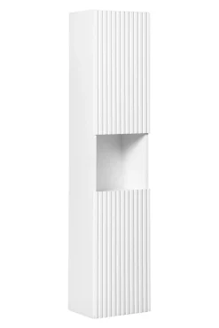 Meuble colonne de salle de bain à suspendre NOVA BLANC 30 X 140 cm