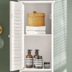 Meuble Colonne de Salle de Bain Armoire haute, FRG236-W, SoBuy