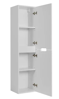 Meuble colonne de salle de bain suspendu VENA blanc 36 x 136 cm