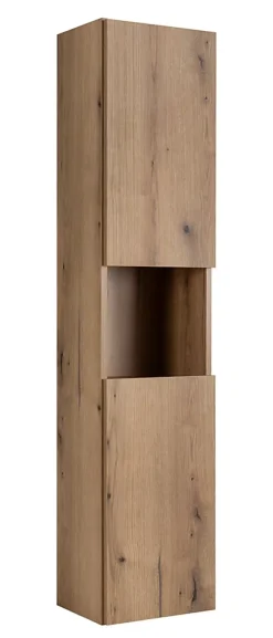 Meuble colonne de salle de bain à suspendre NOVA OAK 30 X 140 cm