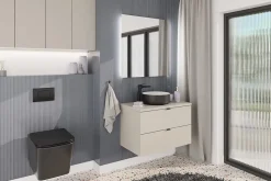 Meuble colonne de salle de bain à suspendre DALIA CACHEMIRE 30/80 cm