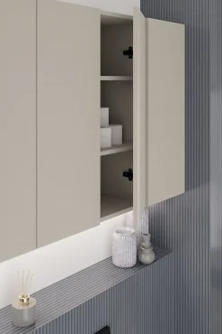 Meuble colonne de salle de bain à suspendre DALIA CACHEMIRE 30/80 cm