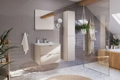 Meuble colonne de salle de bain à suspendre DALIA CACHEMIRE 30/80 cm