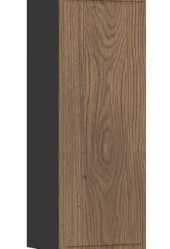 Meuble colonne de salle de bain suspendu TALIA CASELLA noir et chêne 30 x 80 cm