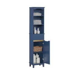 Meuble Colonne de salle de bains, Placard de Rangement, BZR112-B, SoBuy