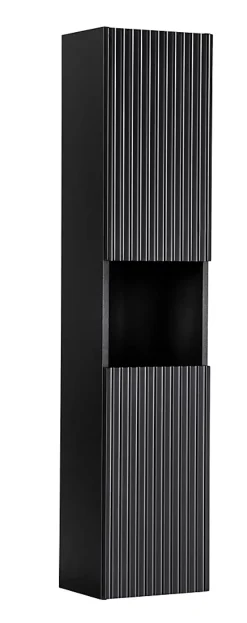 Meuble colonne de salle de bain à suspendre NOVA NOIR 30 X 140 cm