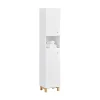 Meuble Colonne de Salle de Bain avec 6 Compartiments de Rangement, BZR91-W, SoBuy
