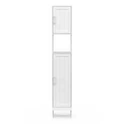 Meuble colonne salle de bain WALDO 2 portes blanc