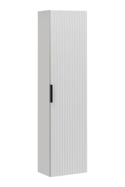 Meuble colonne suspendu de salle de bain ADEL BLANC 35 x 140 cm
