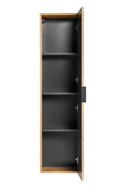 Meuble colonne suspendu de salle de bain ADEL CHÊNE 35 x 140 cm