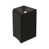 Meuble complément sous vasque graphite mat Vague 34 cm version gauche