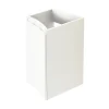 Meuble complément sous vasque blanc Vague 34 cm version gauche