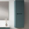 Meuble d'appoint de salle de bain BOREAL 35x27 cm finition BLEU OCÉAN mat à suspendre Kibath