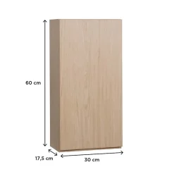 Meuble de rangement - Meuble haut 1 porte - Faible profondeur