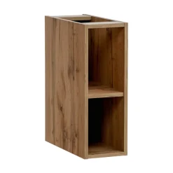 Meuble de rangement additionnel sous vasque KINOKO 2 portes Chene clair L20 x P57 x H46 cm Meuble suspendu