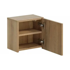 Meuble de rangement de salle de bain VANO 1 porte Coloris chene L20 x P57 x H18 cm Meuble suspendu