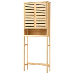 Meuble de rangement Geta pour WC à 2 portes 170 x 66 x 23 cm en.casa