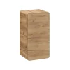 Meuble de rangement salle de bain ERBANO 1 porte Coloris chene clair Compact et suspendu