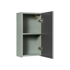 Meuble de rangement salle de bain ELVINA 1 porte H57 cm Vert sauge pastel Meuble suspendu