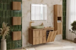 Meuble de rangement suspendu 20 x 57 cm NOVA chêne Coast Evoke