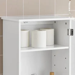 Meuble de Rangementde Salle de Bain Armoire Suspendue, BZR19-W, SoBuy