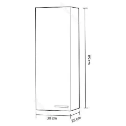 Meuble de salle de bain - ARKITMOBEL - Koncept - Colonne moderne - Blanc - À monter soi-même