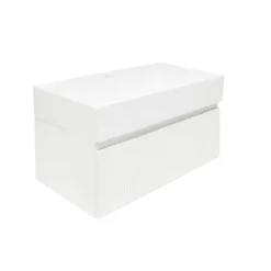 Meuble de salle de bain avec lavabo SAT Evolution 78x30x44,8 cm blanc mat (SATEVO80WMU2)