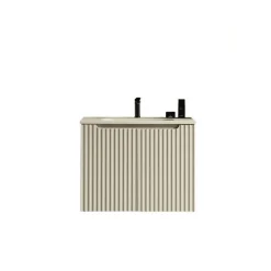 Meuble de salle de bain avec vasque 80 cm amande Aquavenus