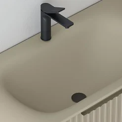 Meuble de salle de bain avec vasque 80 cm amande Aquavenus
