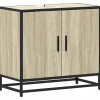 Meuble de salle de bain avec lavabo Chêne Sonoma 65 x 33 x 60 cm Bois d'ingénierie vidaXL
