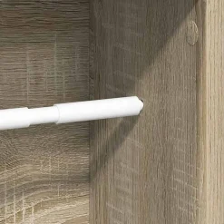Meuble de salle de bain avec porte-rouleau chêne sonoma vidaXL
