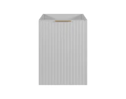 Meuble de salle de bain, Blanc + poignée dorée, 40 x 57 x 46 cm