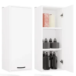 Meuble de salle de bain, blanc, 35 x 67 x 30 cm