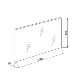Meuble De Salle De Bain Bleu Mat Et Chêne Naturel 100 Cm - Magnolia