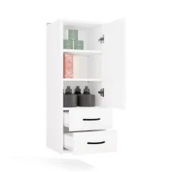 Meuble de salle de bain, blanc, 35 x 67 x 30 cm