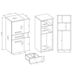 Meuble de salle de bain, blanc mat, 85 x 30 x 30 cm