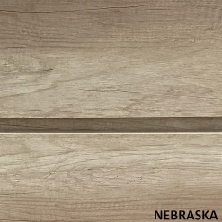 Meuble de salle de bain 80cm simple vasque - sans miroir - 3 tiroirs - nebraska (bois clair) - MAYOR