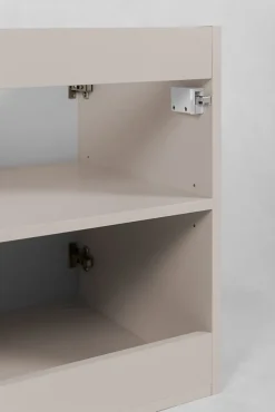 Meuble de salle de bain, Cachemire + poignée dorée, 40 x 57 x 46 cm