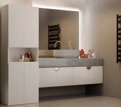 Meuble de salle de bain, cachemire, 60 x 30 x 174 cm