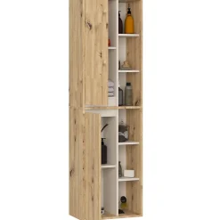 Meuble de salle de bain, chêne artisanal/cachemire, 50 x 170 x 30 cm