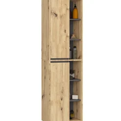 Meuble de salle de bain, chêne artisanal/gris graphite, 50 x 170 x 30 cm