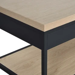 Meuble de salle de bain en métal et bois avec plan 120cm WILL