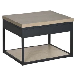 Meuble de salle de bain en métal et bois avec plan 60 cm WILL