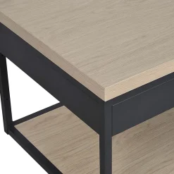 Meuble de salle de bain en métal et bois avec plan 60 cm WILL