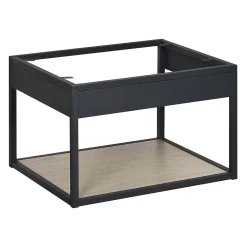 Meuble de salle de bain en métal et bois avec plan 60 cm WILL