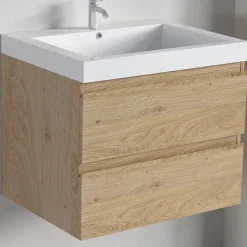 Meuble de salle de bain LOMAZOO Monaco chêne clair - 60cm