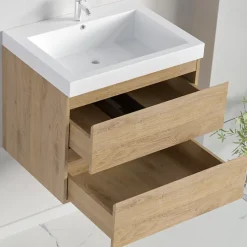 Meuble de salle de bain LOMAZOO Monaco chêne clair - 60cm