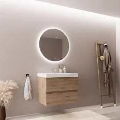 Meuble de salle de bain LOMAZOO Monaco chêne clair - 60cm