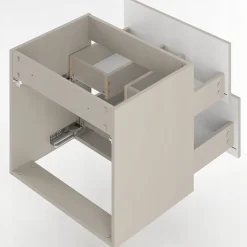 Meuble de salle de bain sous vasque suspendu DELCA cachemire 60 cm