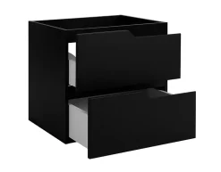 Meuble de salle de bain suspendu sous vasque MODERN noir 60 cm